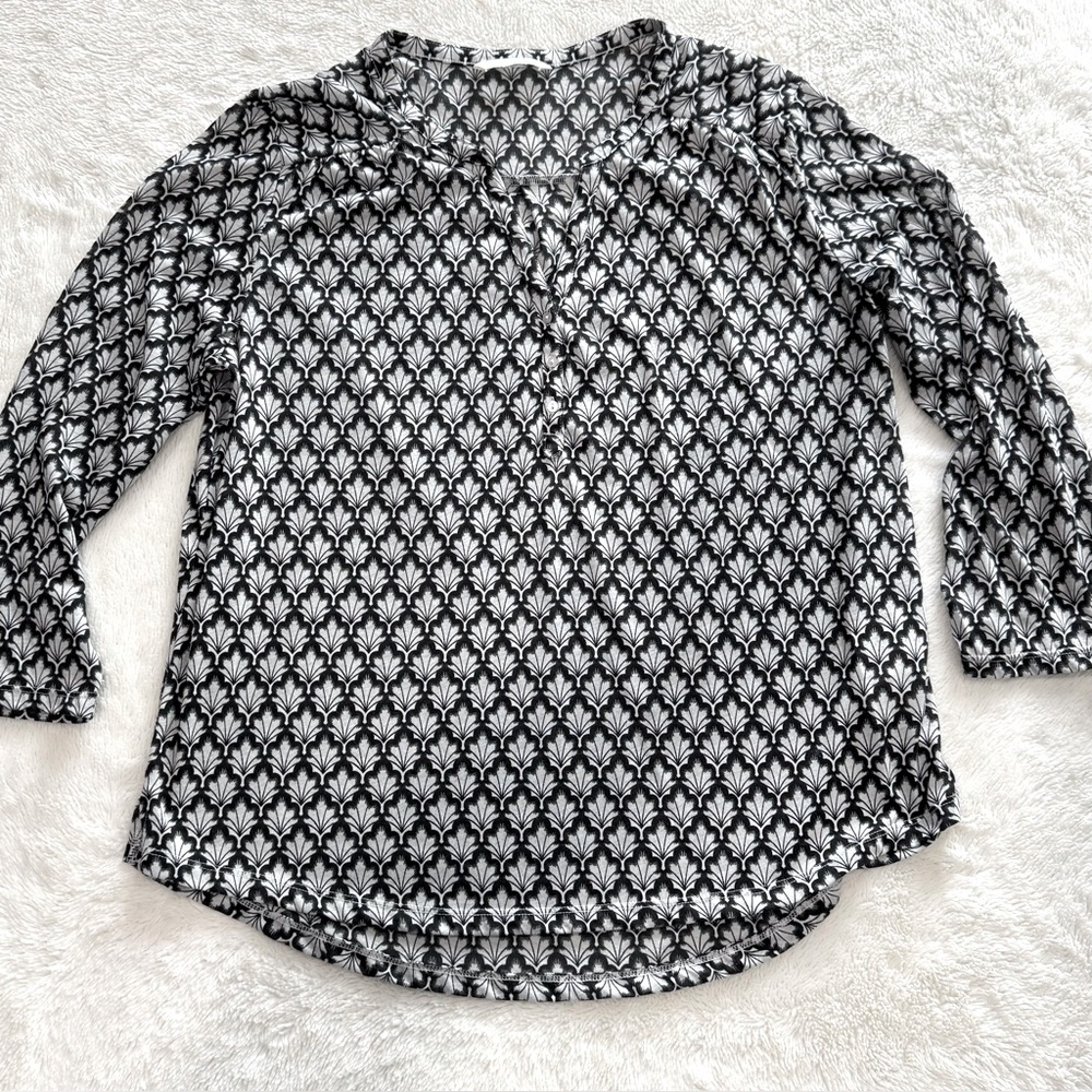 H&M Pattern Print Tunic Blouse